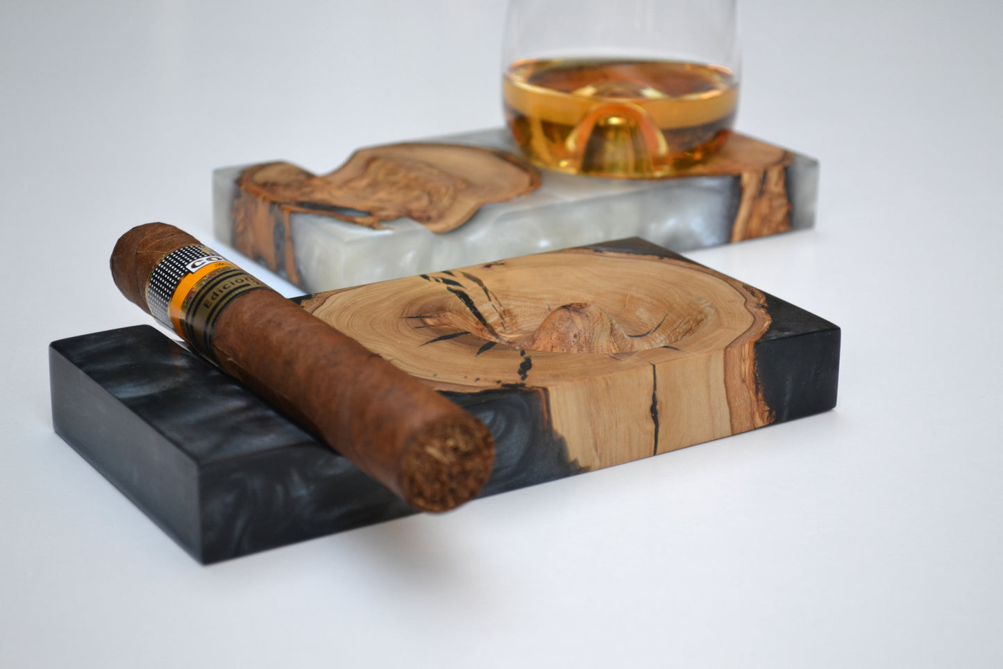 Glass + Cigar Holder