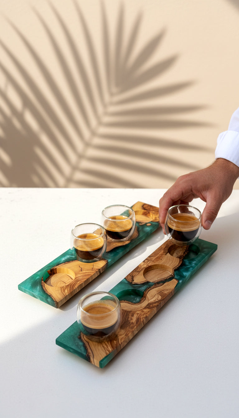 Olive Wood Espresso Flight