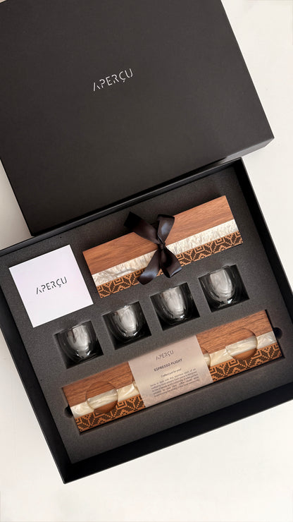 Espresso Flight & Sweet Box Gift Set