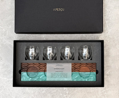 Walnut Wood Espresso Flight