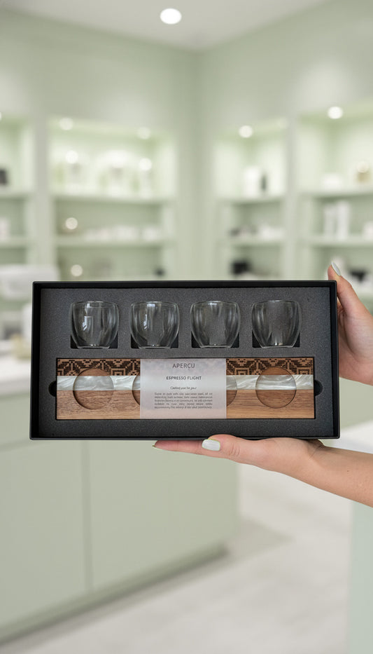 Walnut Wood Espresso Flight